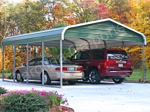 Regular Style Double Vehicle Carport
